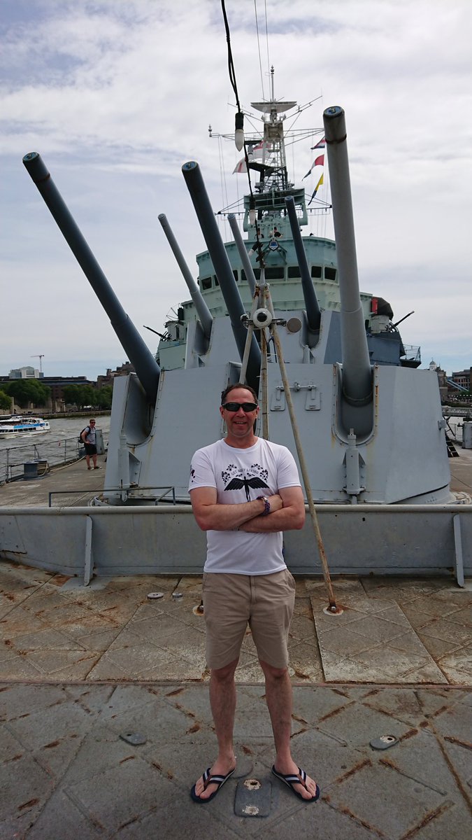 woodymsi's tweet photo. Great afternoon onboard #hmsbelfast learning about its role in the #DDay75 landings, the first week before it went upto #Scotland to practice #NavalGunfire then on the day of the invasion provided #NavalGunfireSupport pounding the German Gun Batteries going slow to avoid mines. https://t.co/8O0kT172pN