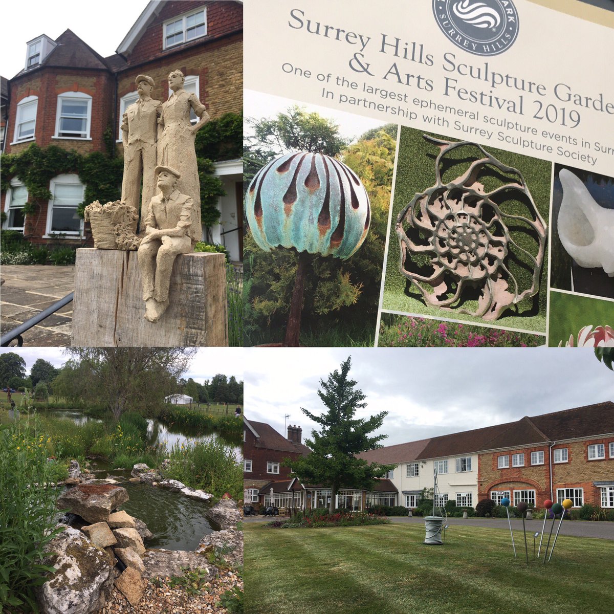 CreateUniqueLtd's tweet photo. Inspiring creativity! Enjoyable visit to Surrey Hills Sculpture Festival set in @BirtleyHome beautiful gardens. https://t.co/eD3m1tH4tU