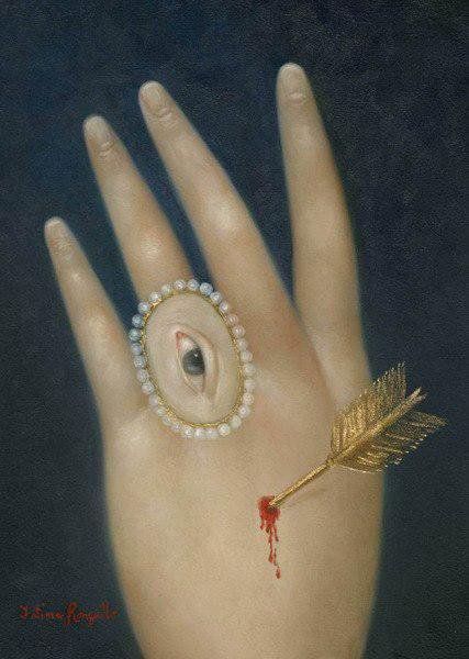 Fatima RonquilloWounded Hand with Lover’s Eye, 2015