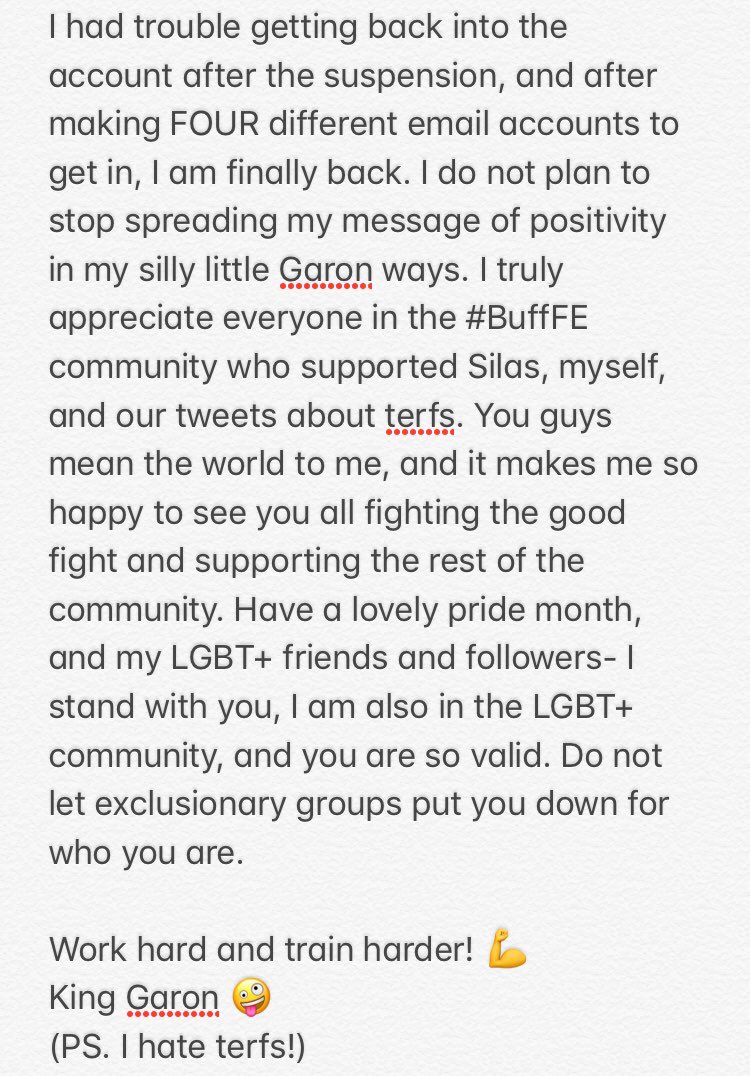 BuffGaron's tweet photo. #BuffFE 🤪 Happy PRIDE month! https://t.co/iwwISyeN7i
