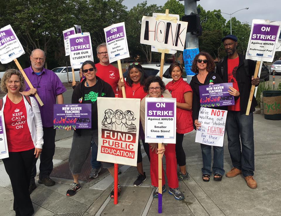 OaklandEA's tweet photo. Tomorrow is DAY 10 of the @WeAreNHTA strike! ✊🏽

Oakland - join the line at 7:30am:
 💜 Conley-Carballo High 
 💚 Guy Emanuele Elem 
 💜 Decoto 
 💚 Pioneer Elem 
 💜 Itliong-Vera Cruz Middle 

 OR after 8:30am: 💚 James Logan High
 
#WeAreNHTA #ForOurStudents #WeArePublicSchools https://t.co/nwica9GNgr