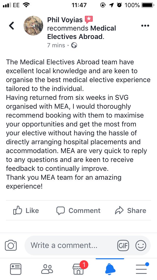 ElectivesAbroad's tweet photo. Always lovely to get such good feedback from our elective students! https://t.co/2oXZmXarce