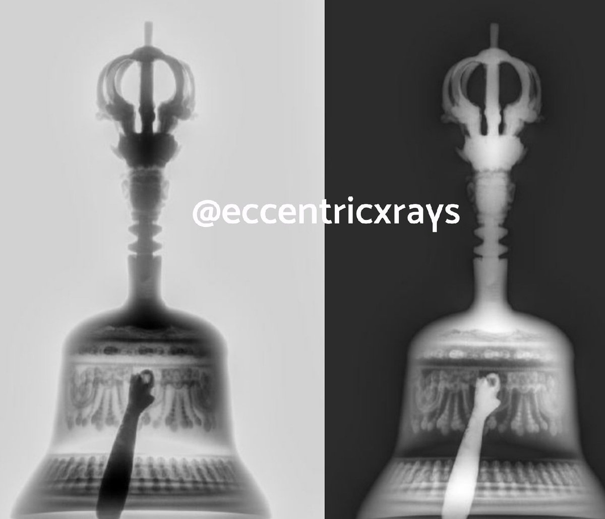 eccentricxrays's tweet photo. #xray of Bhuddist Tibetan brass bell https://t.co/ODWlQ8RyXb