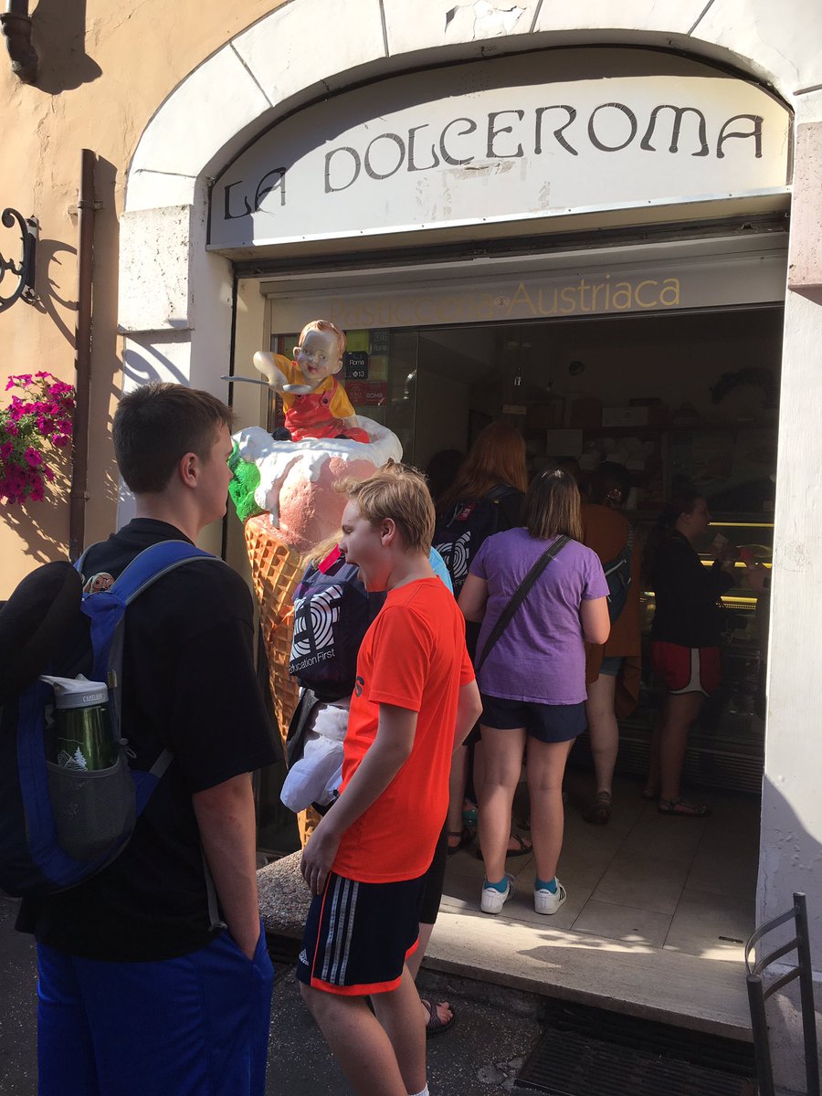 Required gelato stop while taking a walking tour of Rome <a href="/jcityTNschools/">JohnsonCitySchools</a> <a href="/LibertyBell_JCS/">Liberty Bell MS</a> <a href="/EFtours/">EF Educational Tours</a>