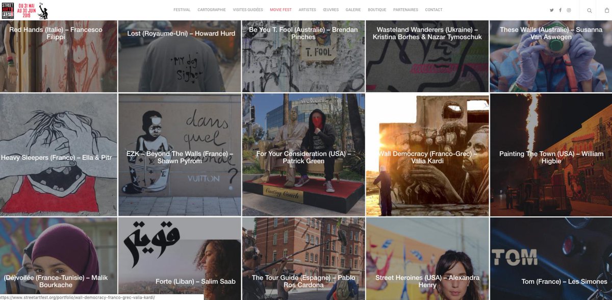 The list of street art films includes <a href="/fycdoc/">For Your Consideration Doc</a> <a href="/OBEYGIANT/">Shepard Fairey</a>, <a href="/streetheroines/">Street Heroines</a> X art by @cedygod and more!!!