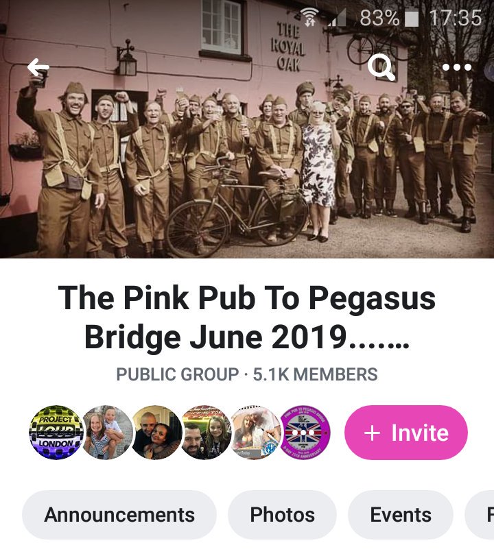 TrishtheKidd's tweet photo. The biggest event on the South Coast this week . . . 
(Not #TrumpVisit)

#pinkpub2pegasusbridge
#bikeride
#AllCallSigns
#PTSD
#militarysuicide

Get over to FB to keep up with them, see their route, find out why they're doing this.

@brightonsnapper do hope you're covering it ... https://t.co/UPVBkyIVNF
