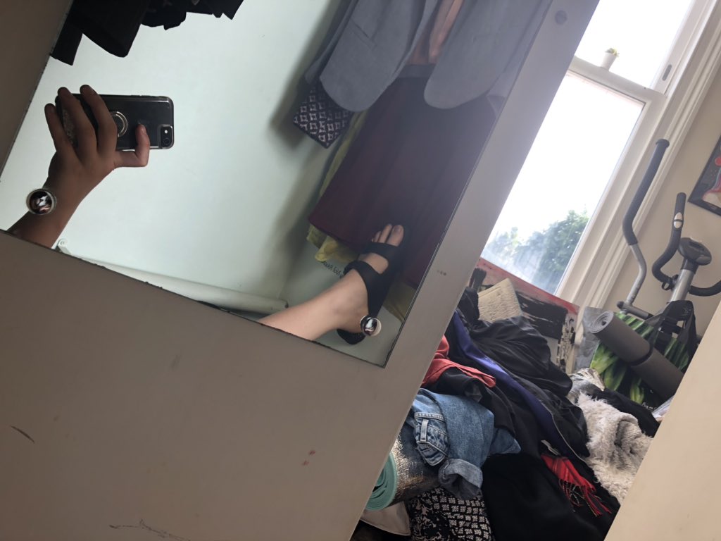 OneTinyTweet's tweet photo. I tried to #mariekondo my wardrobe but instead, I created a hideaway, to hide-away from what is now outside. https://t.co/7nOCh4NPe8