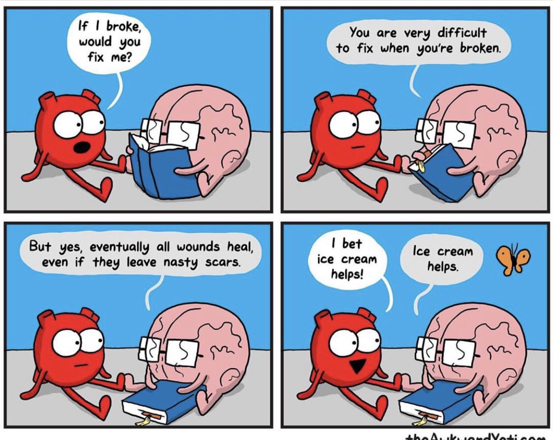 Ice cream helps! 🙌🏻