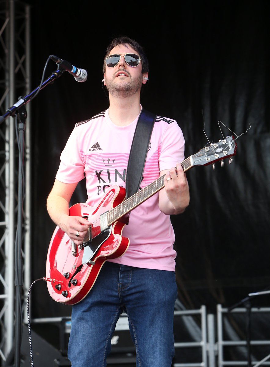 Dave rocking the new #LCFC alternative kit at the #LeicesterRiverside 
Photo: @Neil_PlumbImage 

@LCFC #riversidefestival #Leicester #leicestercity #leicestermusic #kingpower