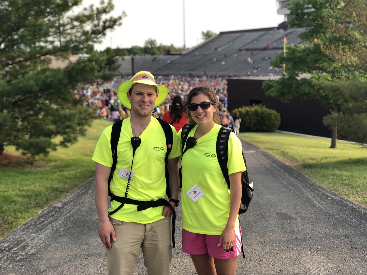 M_Schechtman's tweet photo. Had such a great time seeing the athletes compete and have fun at the special olympics summer games!@SpOlympicsMI https://t.co/GWX9thADOj
