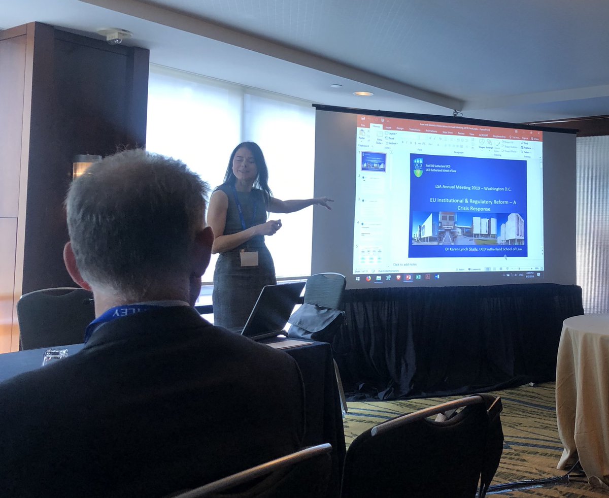 Emer Hunt (@emerhunt) on Twitter photo Great regulatory insight into aftermath of GFC in EU financial governance from <a href="/KLynchShally/">Dr Karen Lynch-Shally</a> #LSADC2019 #RegulatoryGovernance <a href="/UCDLawSchool/">UCD Sutherland School of Law</a> Great regulatory insight into aftermath of GFC in EU financial governance from <a href="/KLynchShally/">Dr Karen Lynch-Shally</a> #LSADC2019 #RegulatoryGovernance <a href="/UCDLawSchool/">UCD Sutherland School of Law</a>