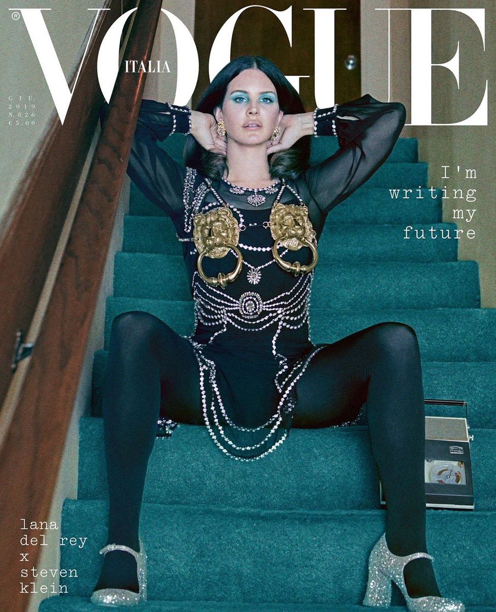 DelReyLatest's tweet photo. Lana Del Rey covers VOGUE Italia magazine June issue, photoshoot by Steven Klein https://t.co/tl8F2gSVcw