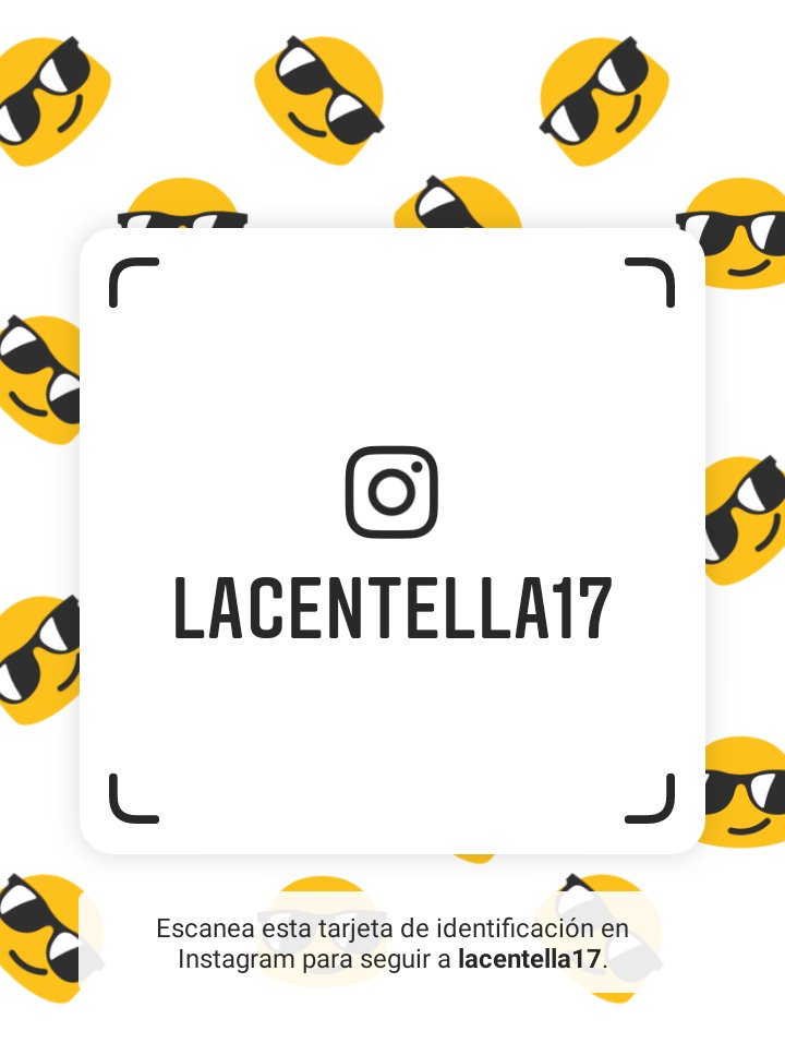 ¡Sígueme en Instagram! Nombre de usuario: lacentella17
instagram.com/lacentella17?r…