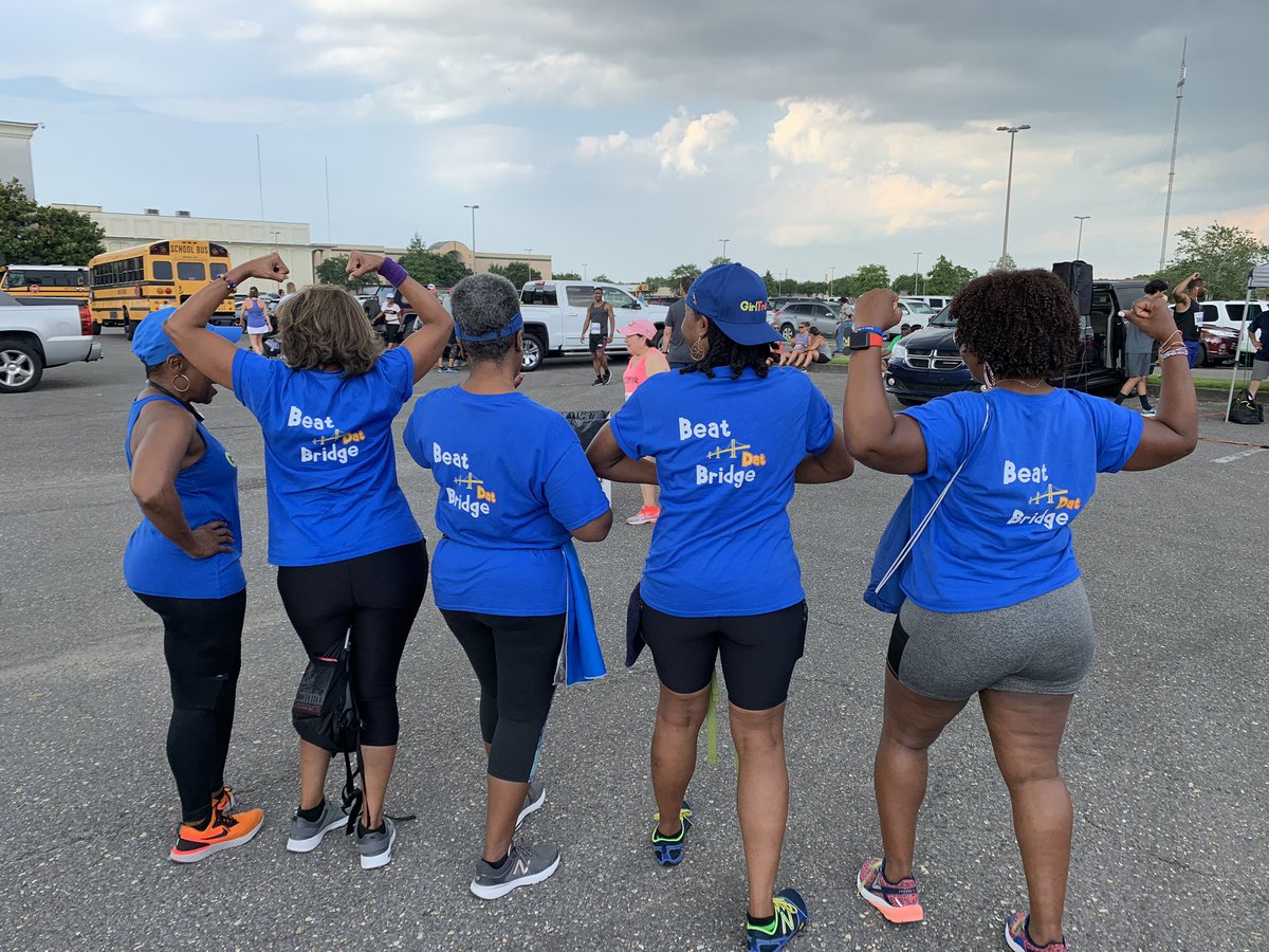 geauxnatural's tweet photo. We Beat Dat Bridge on SuperHERo Saturday!💪🏾
#IAMMYSISTAKEEPER
#WeAreHarriet
#BeatDatBridge
#ThreeBridgeSeries
#GotToKeepMovin’
#GeauxFIT
#10WeekWalkingChallenge
#Week7
#Day5
#TeamGirlTrek
#girltrek
#nolatreks https://t.co/lrBqe3MPZa
