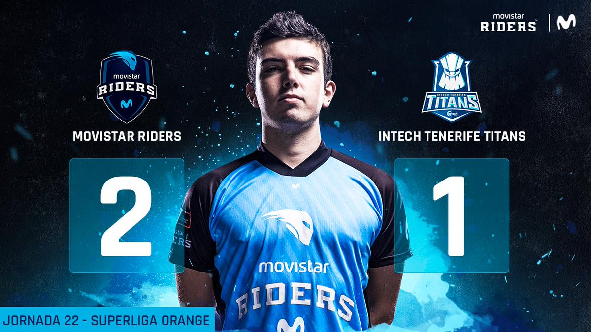 MRSMobile_'s tweet photo. ¡Ganamos nuestro partido de la fase regular de #SuperligaOrangeCR22!

#SomosMovistarRiders💙 @papafransi, @DarkSoldier44 @zTeempeer, @pablomendia98, @Regue_CR y @charly_rkc. 
 
GGWP @TenerifeTitans https://t.co/Btk2oK56Oj