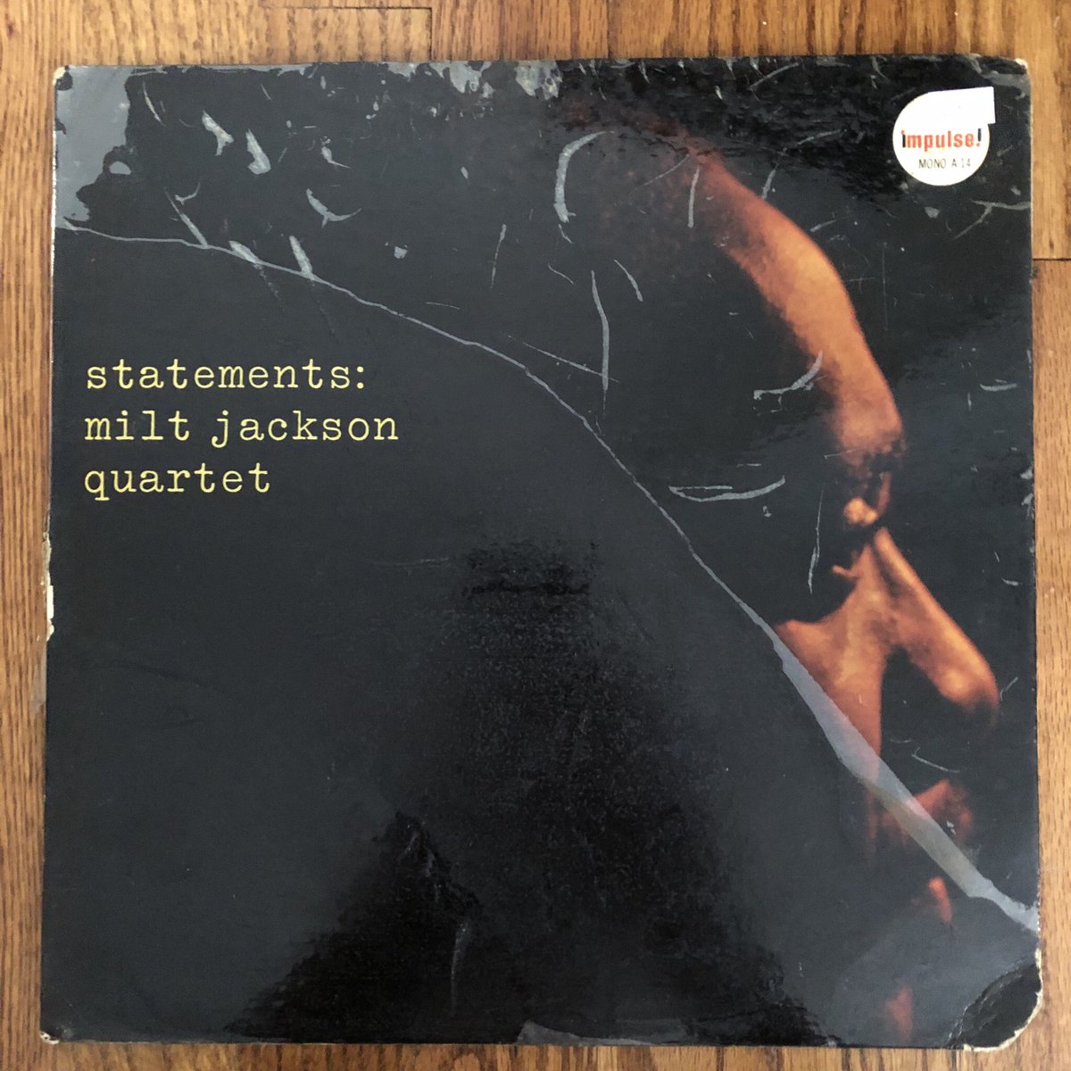TheLeesOfMemory's tweet photo. #CurrentSpinner #Statements #MiltJacksonQuartet The sound of Bags' vibraphone will transport you to Mister Rogers' Neighborhood in a parallel (& exponentially funkier) universe... 🧡🖤 @impulselabel https://t.co/BgJ4mesEgu