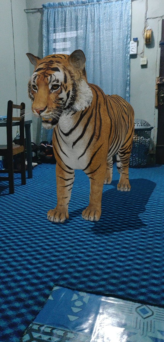temisrael007's tweet photo. Lemme show y'all something real quick.
If your phone is AR enabled, search for an animal on Google. Click on the option to view in 3D and..... https://t.co/T08k2FkDaG