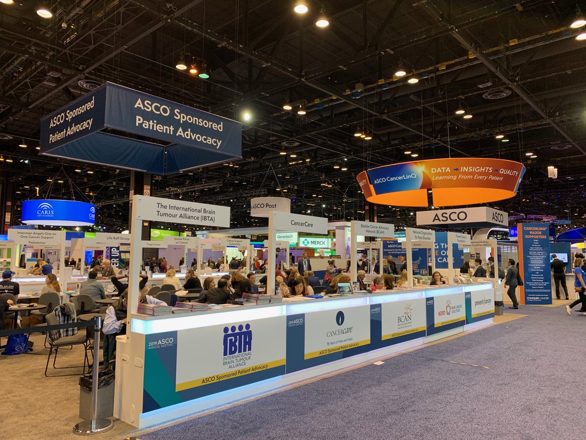 Bravo to <a href="/asco/">ASCO</a> organizing cmte for setting up the #asco19 exhibit hall with Patient Advocacy quite literally front &amp; center

Sends a wonderful message totally in keeping the patient-centric theme of the meeting

👏