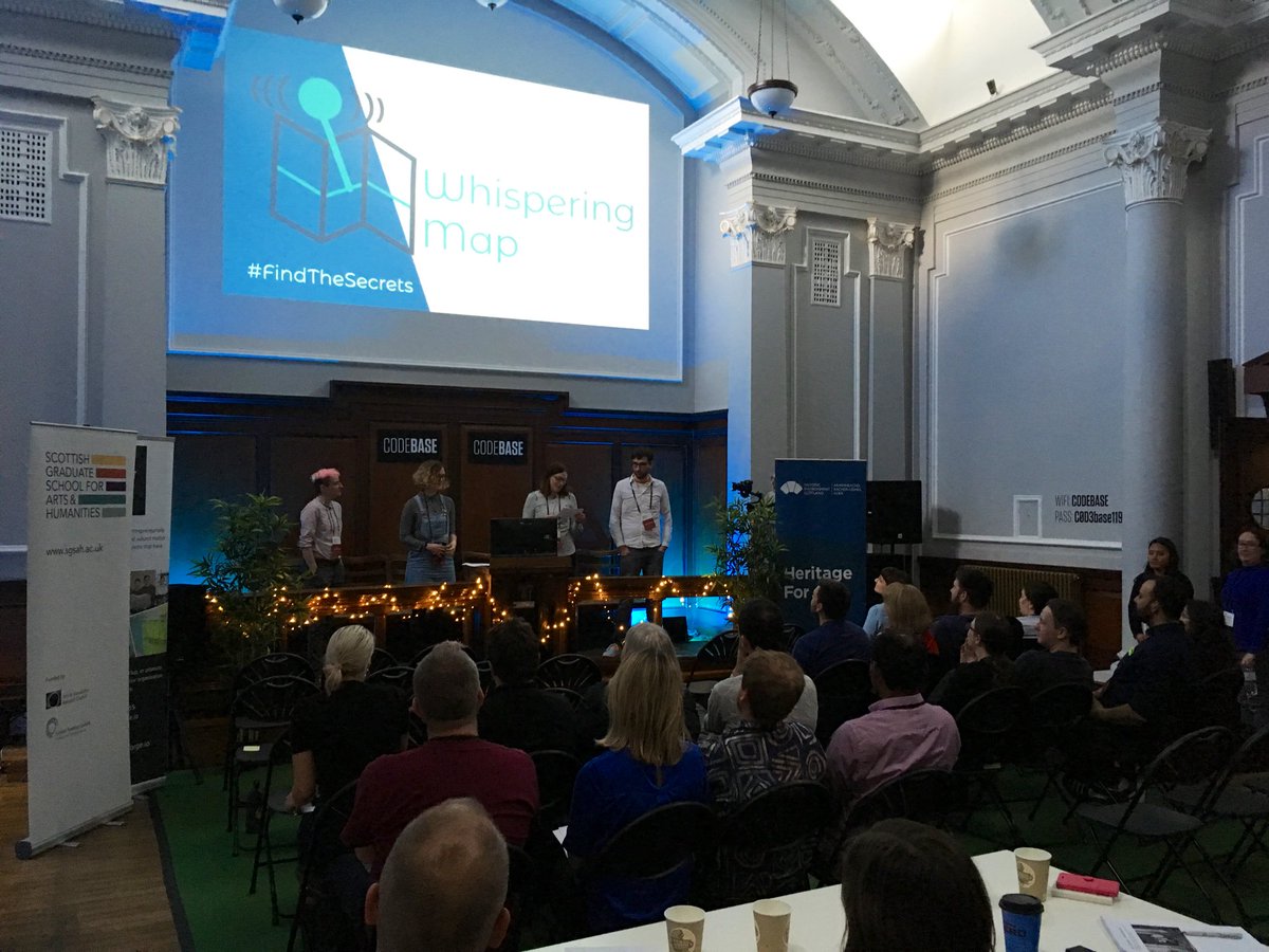 sgsah's tweet photo. First up at #HeritageandHistoryPF is @ForgeriesPF with Whispering App, an innovative way for users to find the secrets of the historical built environment through audio storytelling. @HistEnvScot @ProductForge https://t.co/KvnybcdwNK