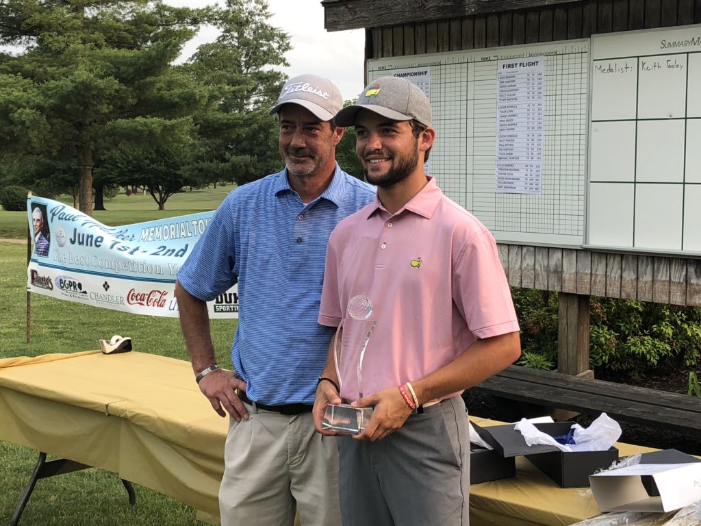 EPrattBG's tweet photo. Final results from the Paul Walker Memorial. @dmac_golf17 gets his name on the rock. https://t.co/I2EnKzfIXM