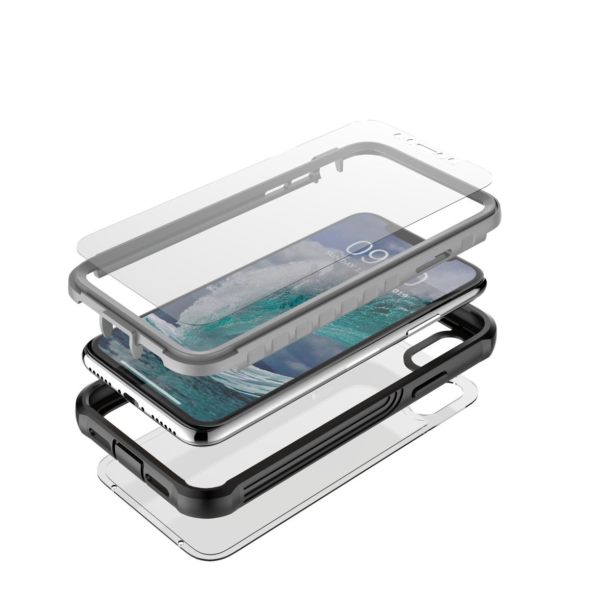 ElectronicsXyk's tweet photo. Full-body rugged clear bumper case with built-in screen protector for Apple iPhone X/XS. iPhone XS bumper case. https://t.co/JwJZHZdeb8
