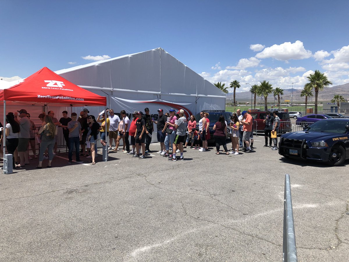 ZeroFatalsNV's tweet photo. Another successful @driversedge weekend at the @LVMotorSpeedway! Hundreds of #NVTeenDrivers and their parents walked away with lifesaving information. Remember that teen driving restrictions at night are in effect year round. https://t.co/FDuuZCAXO4