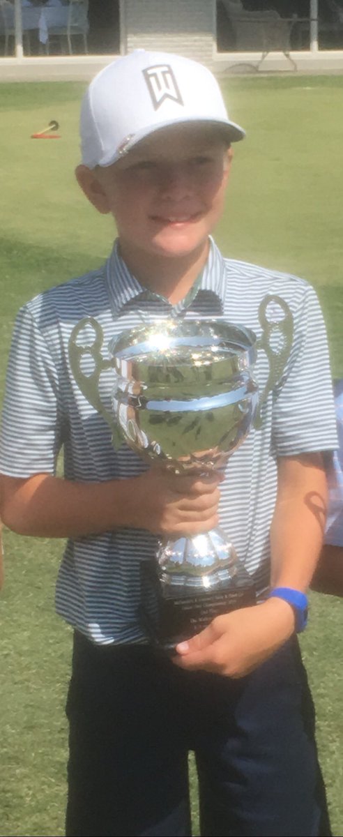 ccjjuniorgolf's tweet photo. CCJ Jr George Decker shot an 18-hole total of 76 to finish runner-up among a strong field of 16, 8-9 year old boys from 5 states. Great playing, George! https://t.co/ldOUY2A7Hm