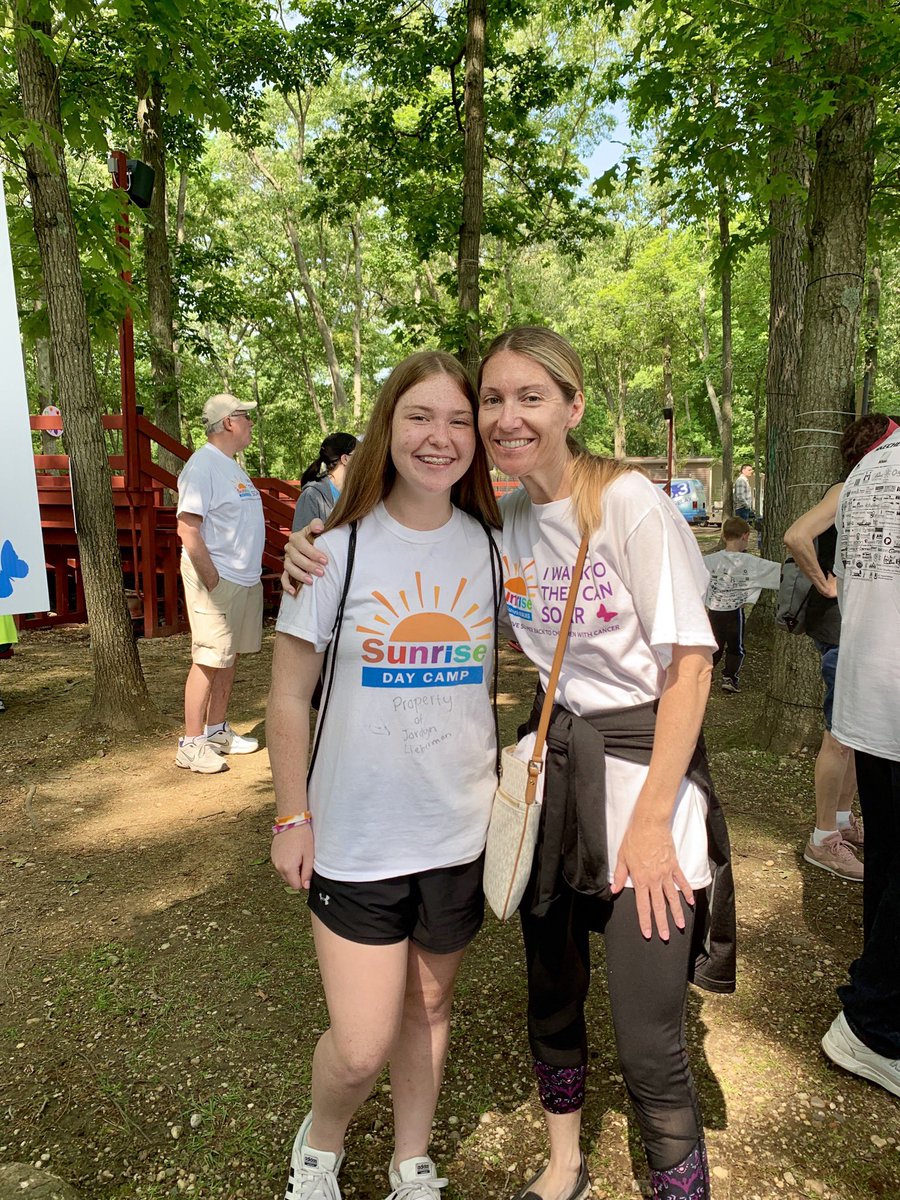 HeatherMEnright's tweet photo. Sunrise day camp walk- forever grateful to this camp for kids with cancer &amp; their siblings. It truly allowed my daughter &amp; my 2 boys to be kids again. It’s an amazing place. https://t.co/NN2VesFbIo