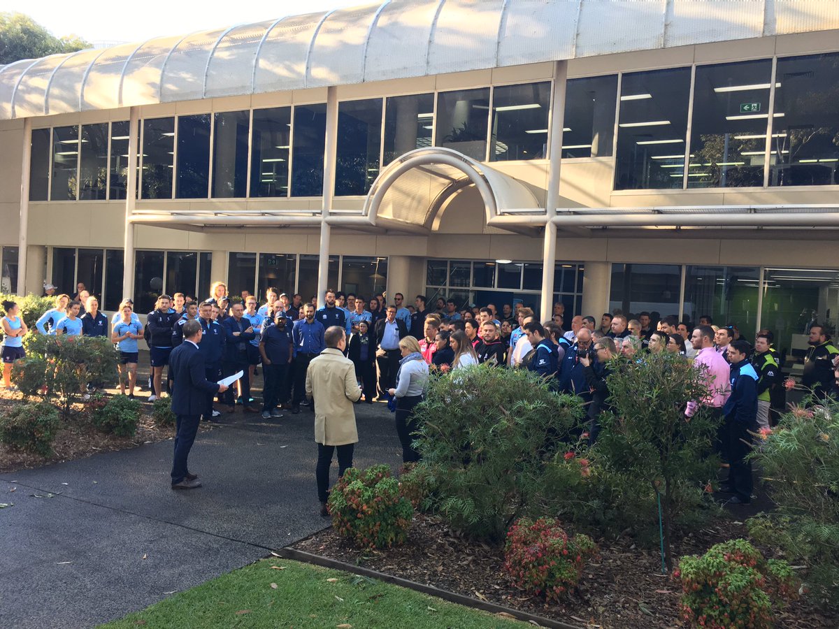 Our new <a href="/CricketNSW/">Cricket NSW</a> home at <a href="/sydolympicpark/">Sydney Olympic Park</a> starts from today. Great to see the whole CNSW family, including players, are here to celebrate. Onwards and upwards!!