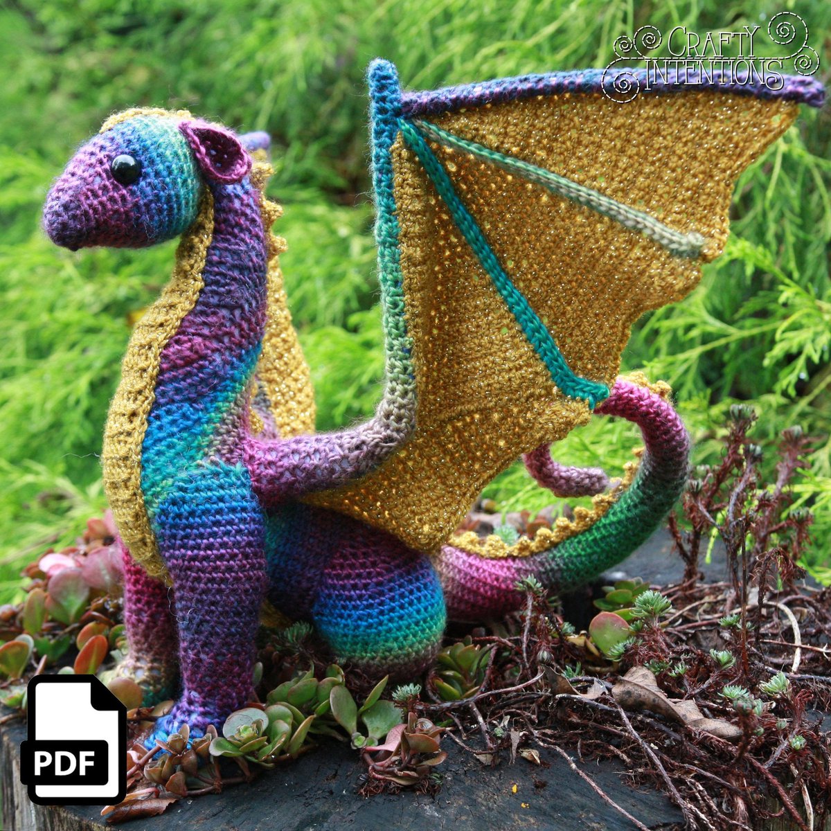 Excited to share that my classic #dragon #crochet #pattern has been updated in my #etsy shop!  etsy.me/2KmeARc