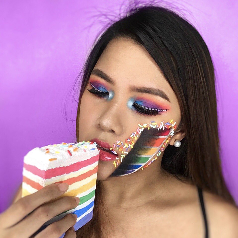 kattlegaspi's tweet photo. I've always wanted to be a unicorn and have a rainbow cake, why not be one? This is my birthday month look last year ๐
Inspired by the talented @mimles #mimles ๐ฐ
For more looks follow @kattlegaspi on Instagram
@UDM_MUAS #undiscovered_muas https://t.co/TLM0PZESjT