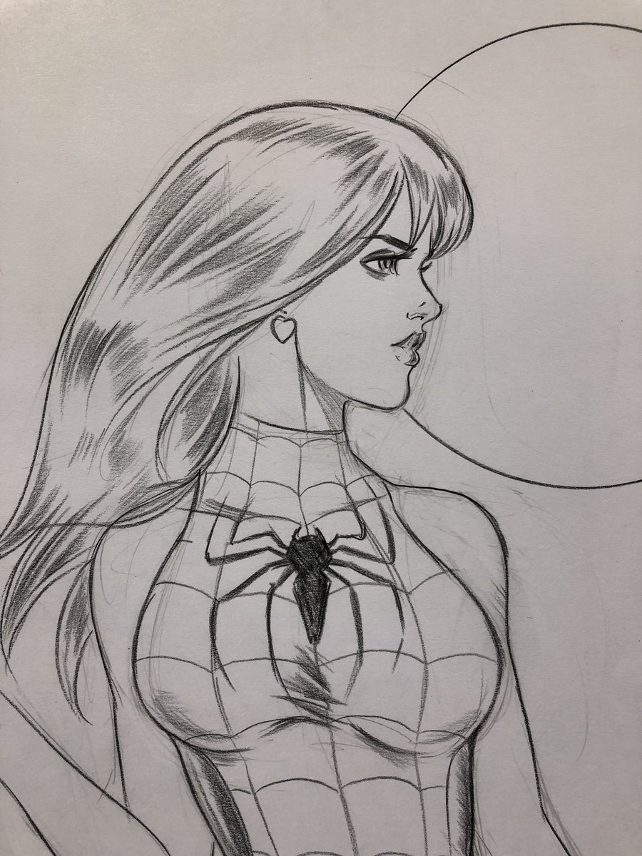 BillyTucci's tweet photo. Another sketch from @comicconrevolution thanks all! #sketchcover #maryjane #comics #spiderman #faceittigeryoujusthitthejackpot https://t.co/BdfjKb9tVJ