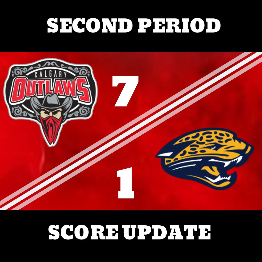 OutlawsCalgary's tweet image. Outlaws are up 7-1 in the first half of their game against the Red Deer Predators! 🤠🏒 #calgaryoutlaws #rollwithusYYC