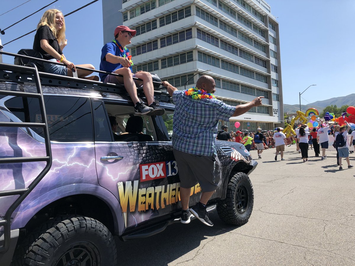 msternfield's tweet photo. A great turnout from the @fox13 team for todayโs @utahpridefest parade. #UtahPrideParade #prideslc #pridefest #SLC https://t.co/sc5Sshr8Nu