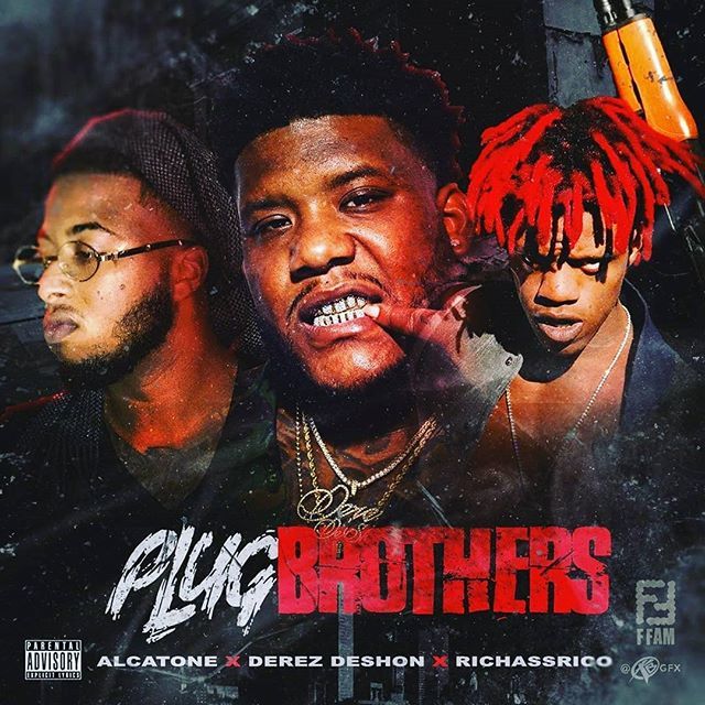 beatsbangblog's tweet photo. “Plug Brother” single OUT NOW ‼️ @derezdeshon @ff_alcatone @richassrico @sxn8baby - #beatsbangblog #newmusic #rap #trap #derezdeshon #plug #brother https://t.co/tvUn1K585h https://t.co/l1GDdG2ozB