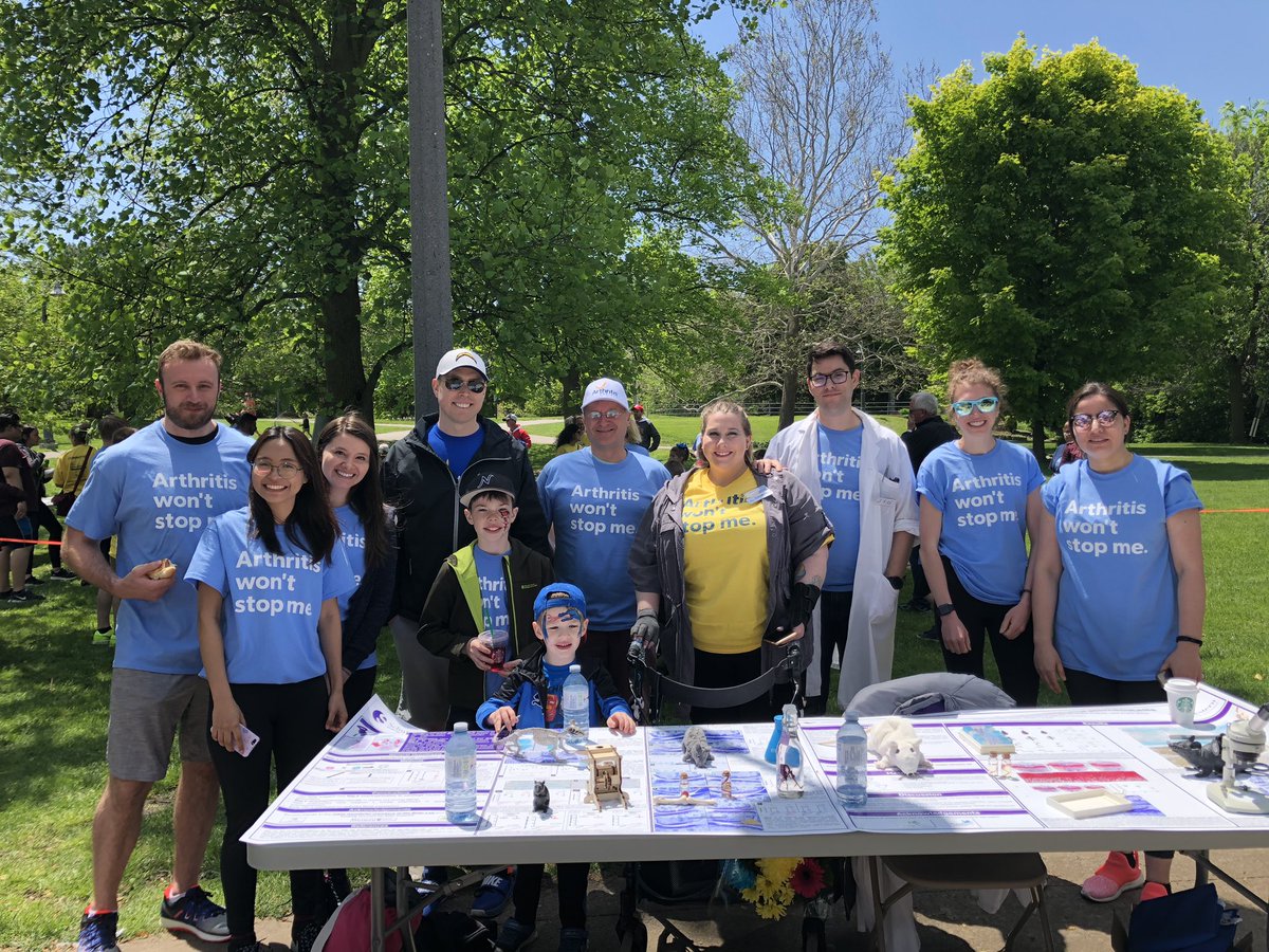 appletonlab's tweet photo. @ArthritisSoc #WalkForArthritis 2019 success! Team Bernier (most of it) and the Live Lab and great weather for a great cause! @BeierLab https://t.co/NPNexQzuO2
