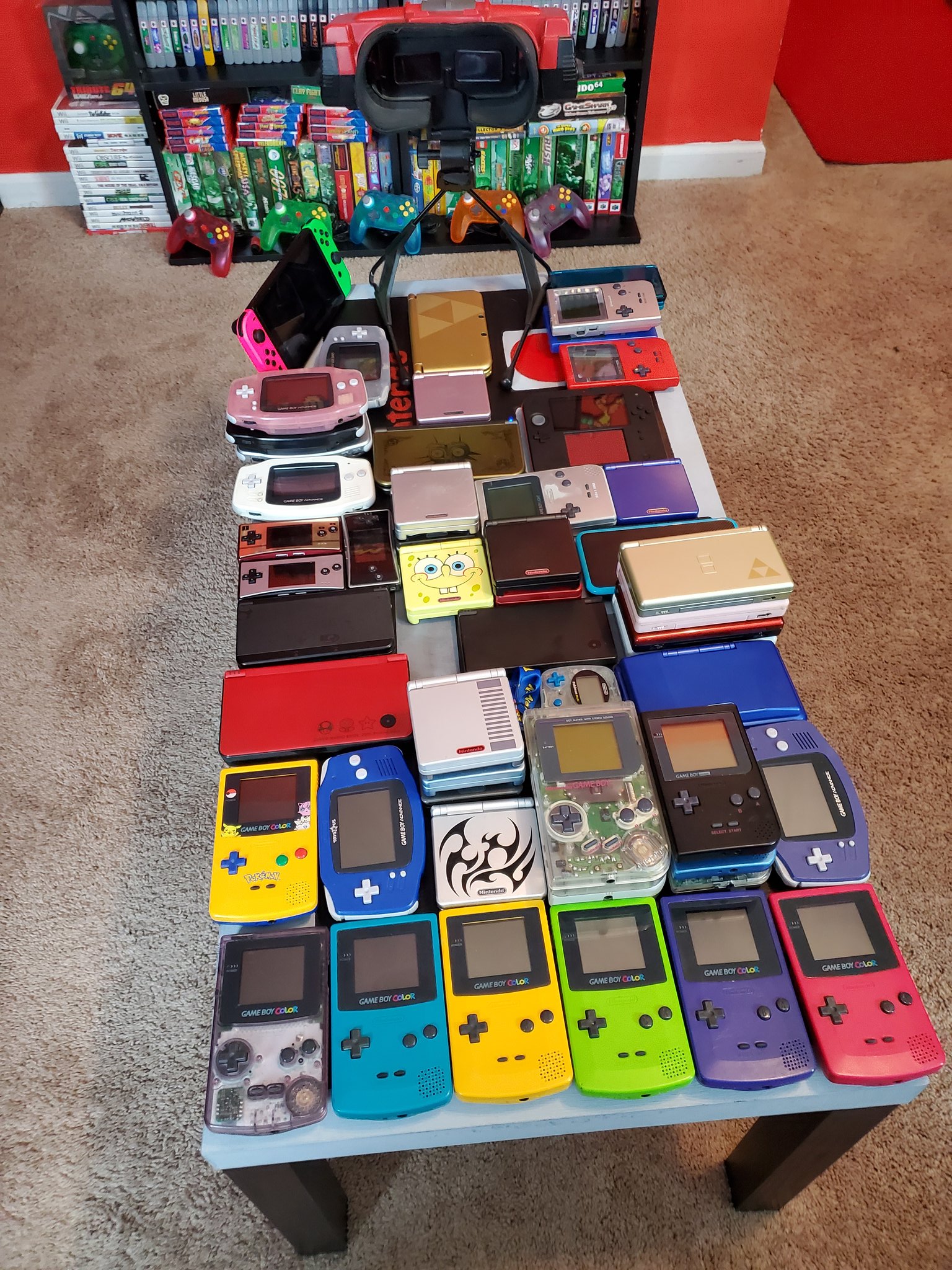 Nathaniel Bandy on Twitter "Every Nintendo Handheld with some color