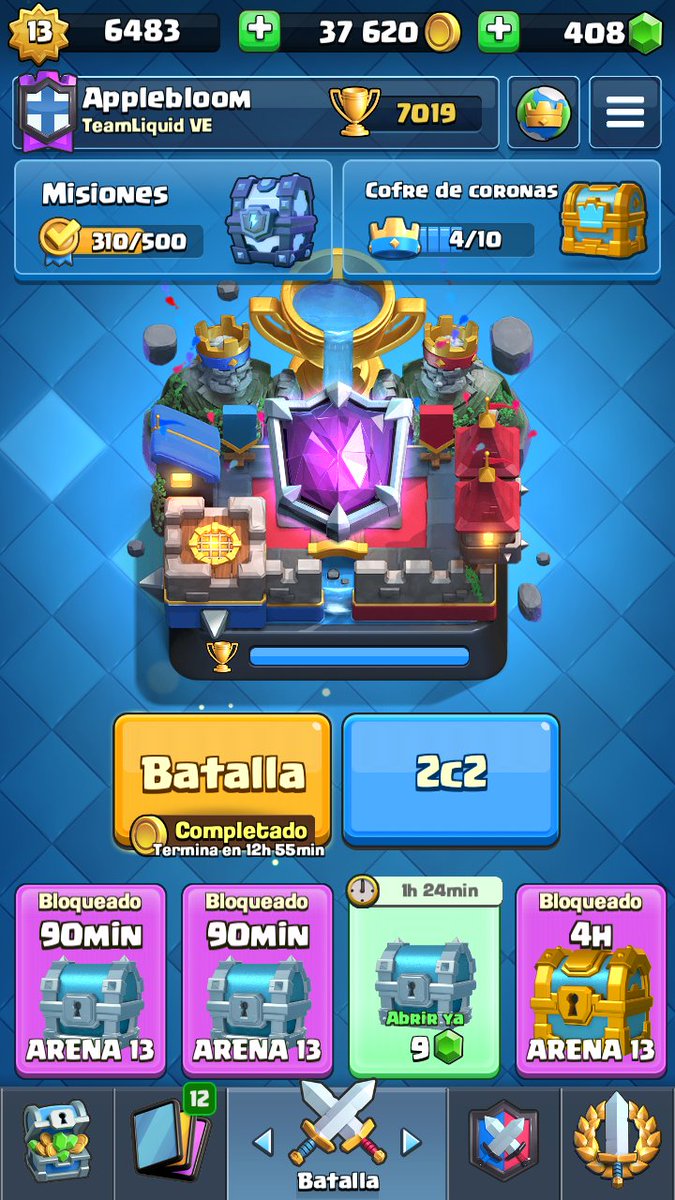 7000...Que alto he llegado...Algun día podre alcanzar los Top 100 o el Top 1? No estoy seguro...pero solo me queda intentarlo ya que esa es mi meta final... Y ya después Dejaré CR