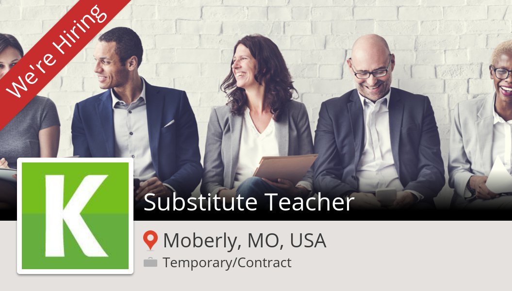 Kellyhire's tweet photo. #Substitute #Teacher needed in #Moberly, apply now at #KellyServices! #job https://t.co/Nb0ScGDex6 https://t.co/XP2rPCrV7Z