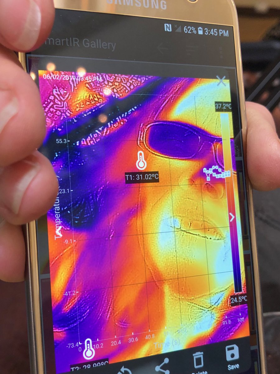 stepho9205's tweet photo. Thermal imaging. Science happening!  ⁦@ShivaliF⁩ ⁦@skhsmkutcher⁩ ⁦@ChipPhD⁩ #umatteratsk https://t.co/IzgTGXvB1y