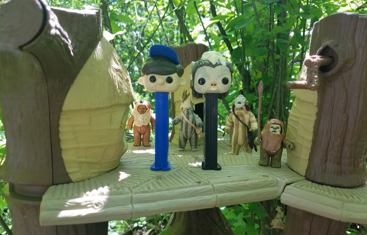 PezSundae's tweet image. Happy Sunday! 😀Hanging out w/ my "little furball" friends on #Endor! 🌳🌳Meet my NEWEST #PopPEZ --&amp;gt; #Logray #Ewoks #Wicket #Paploo #Teebo @OriginalFunko @brianmariotti #PopPEZ @starwars @PEZCandyUSA