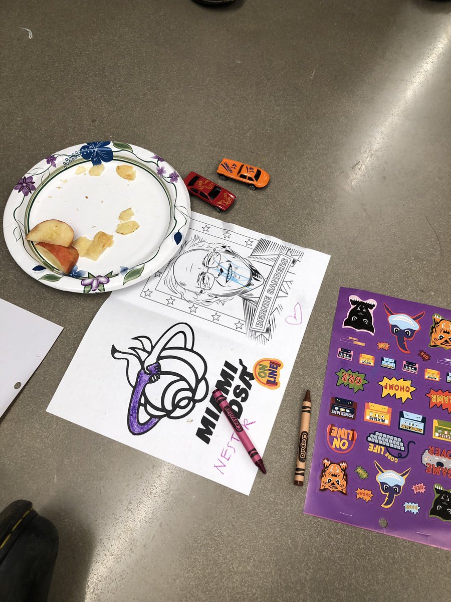 the childcare area at our training today