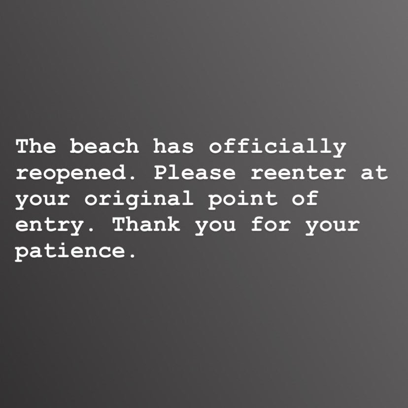 The beach has officially reopened. Please reenter at your original point of entry for <a href="/PatrioticFest/">Patriotic Festival</a>. Thank you for your patience.