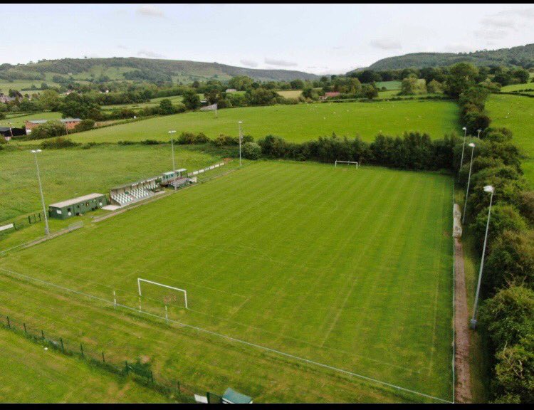 HayStMarysFC's tweet photo. Forest Road from the sky thanks to ⁦@yazza73⁩ ⚽️⚽️ #HayStMarysFC #HayOnWye #Saints https://t.co/louMp4tn2S