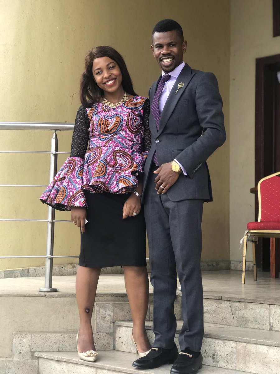 DejiKowobari's tweet photo. She decided to do an Ankara today while I stuck with my usual fine suit.

Happy Anniversary to us Babe.

6 months of marriage looks so good on us.

MUCH MORE 😘

#TheKos https://t.co/OK1c2aIeT7