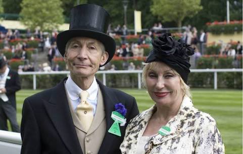 Happy Birthday Charlie Watts ... Seen here, with Shirley. 