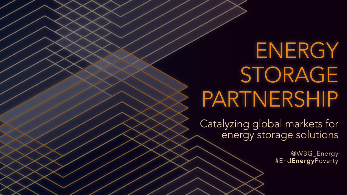 WBG_ClimateEnv's tweet photo. New Energy Storage Partnership aims to help unlock energy storage technologies &amp; take clean energy even further in developing countries: https://t.co/BWoJHasm7h #EndEnergyPoverty #CEMMI2019 https://t.co/umD6QsFkhC