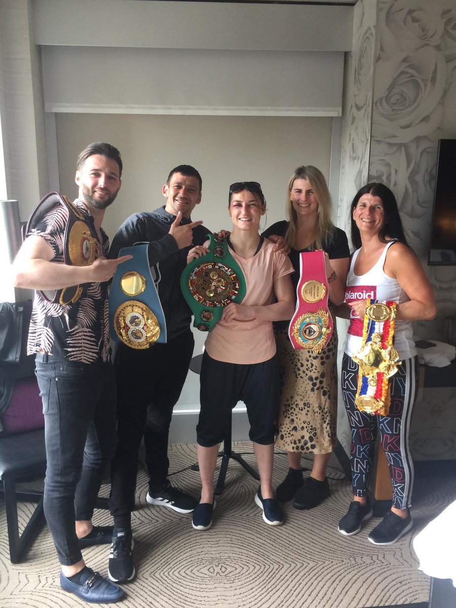 What a grueling and amazing night at MSG! Dream come true to come away with all the belts. It was a very close fight but mission accomplished! Thanks so much to the fans for all the support. Today is a day for celebrating with family as UNDISPUTED!