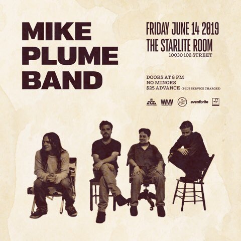 TICKETS ON SALE NOW!
Hard to believe that these shows are less than two weeks.
June 13 - Calgary at Dickens Pub.
June 14 - Edmonton at the Starlite.
FOR TIX, CLICK ON LINK 
myurls.co/mikeplume