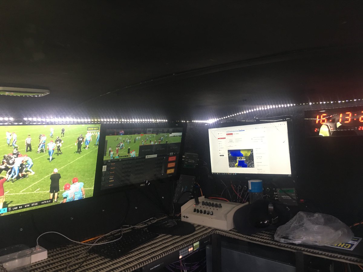 CheersMatePro's tweet photo. The OB van in full flow for @FarnhamKnights vs @LondonWarriors today. 1.4k views already to go with 3.2k from previous weeks. #howtogrowthegame #spreadtheword @BAFAOfficial @GridironHub1 @neilreynoldsnfl @vernonkay https://t.co/xb20ZYjYC9